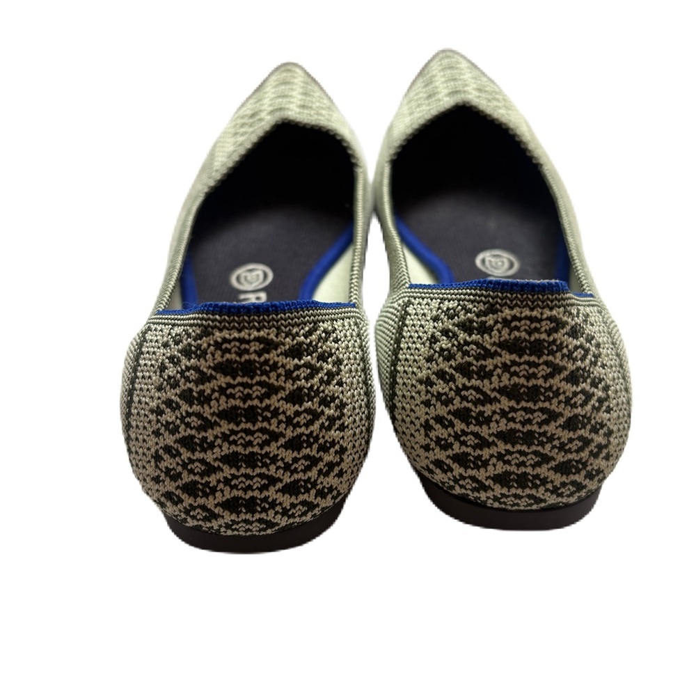 Rothy’s Pistachio Python Pointed Toe Flat Rare Re… - image 5